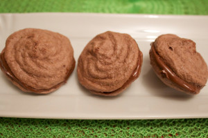 baci di meringhe al cacao e Nutella