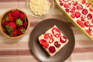 tiramisù fragole e cioccolato bianco