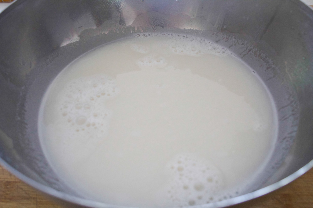 preparazione granita di mandorle