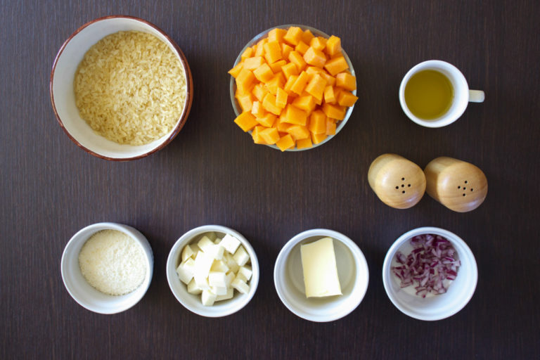 Risotto alla zucca e scamorza
