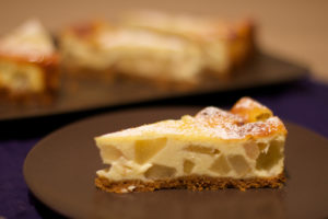 cheesecake di ricotta e pere