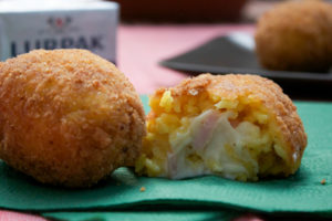 arancine al burro salato e arancia
