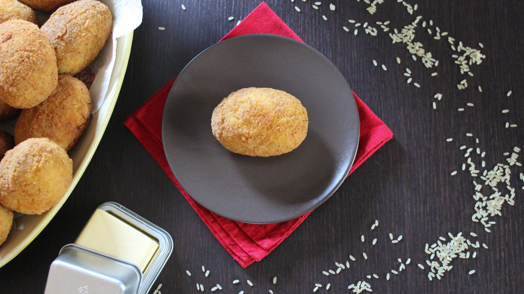 arancine al burro ricetta siciliana