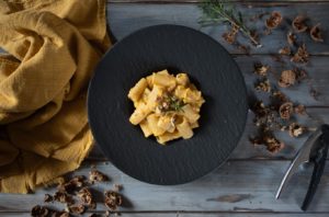 pasta zucca noci rosmarino