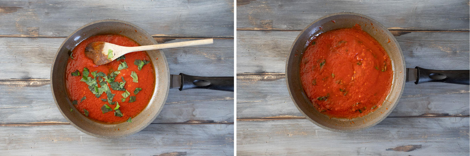 salsa di pomodoro e basilico