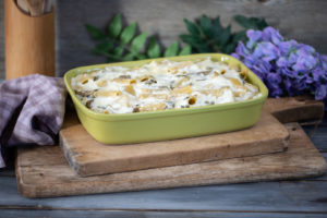 pasta carciofi ricotta al forno