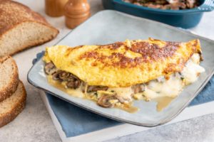 ricetta omelette funghi formaggio