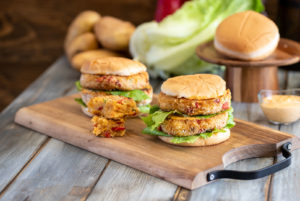 ricetta burger patate peperoni