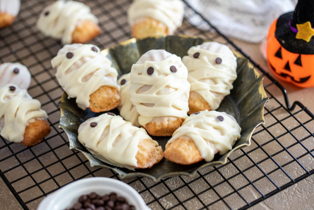 madeleines mummia ricetta halloween