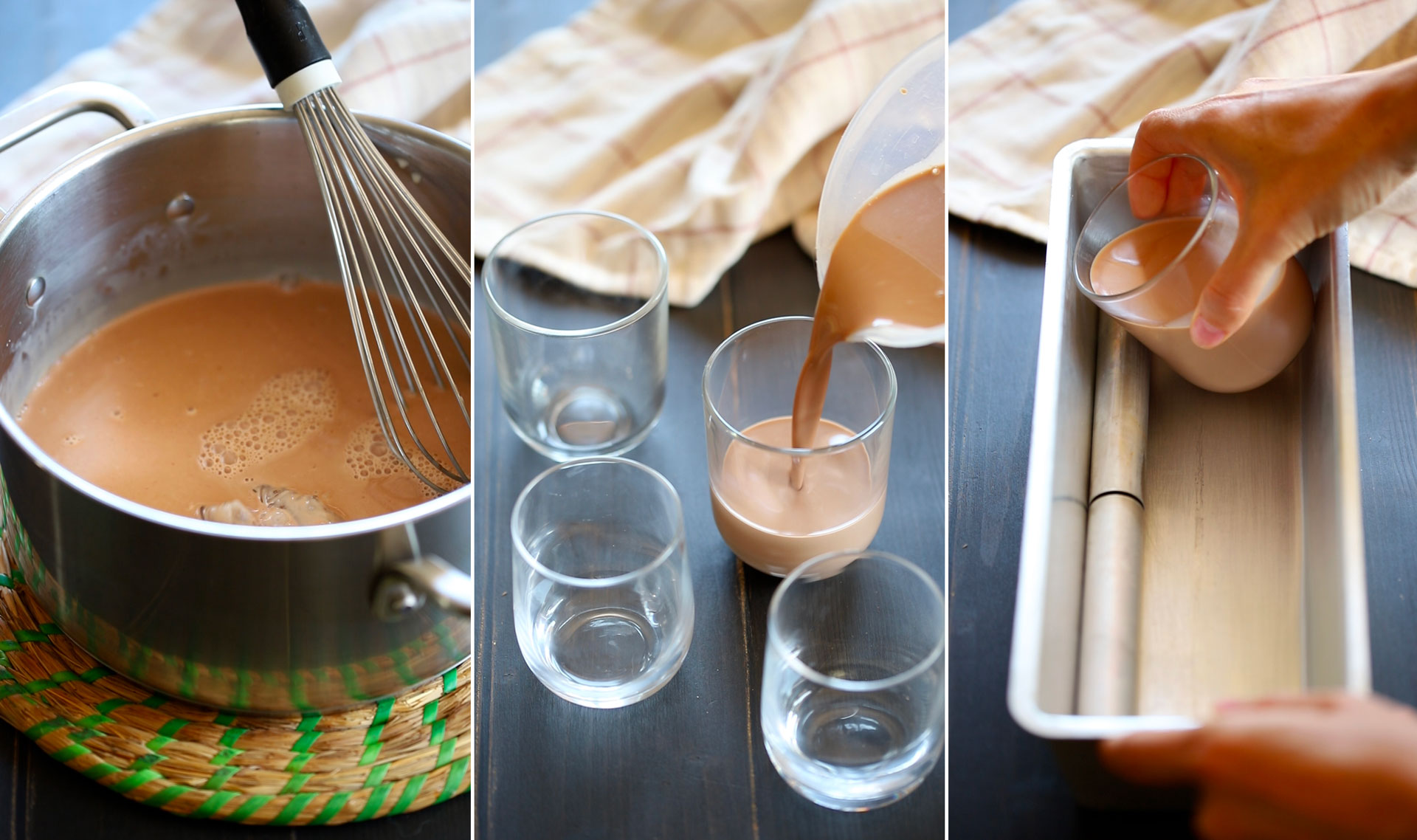 come fare panna cotta al cioccolato al latte