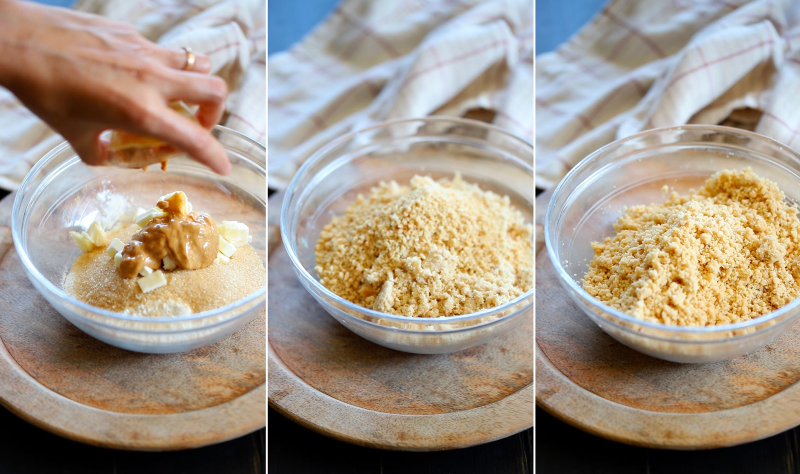 ricetta crumble di arachidi